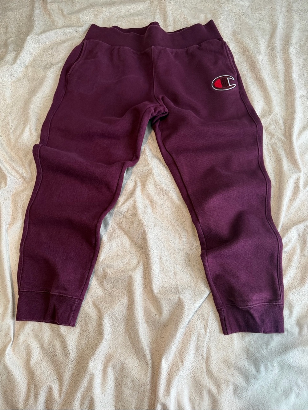 Champion mens Burgundy Fleece Jogger Pants